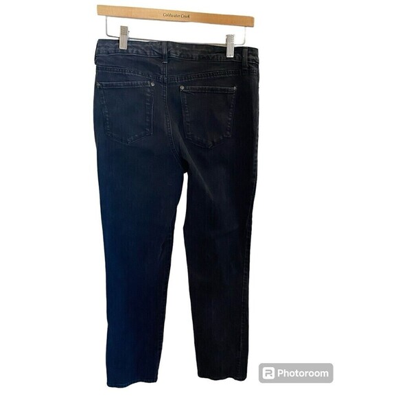 Gloria Vanderbilt Black Jeans Rail Straight Sz.8 - Picture 2 of 4